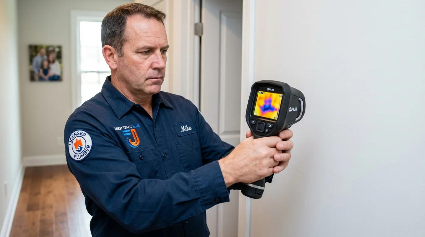 Thermal imaging leak detection by Johns Plumbing LLC in Atco